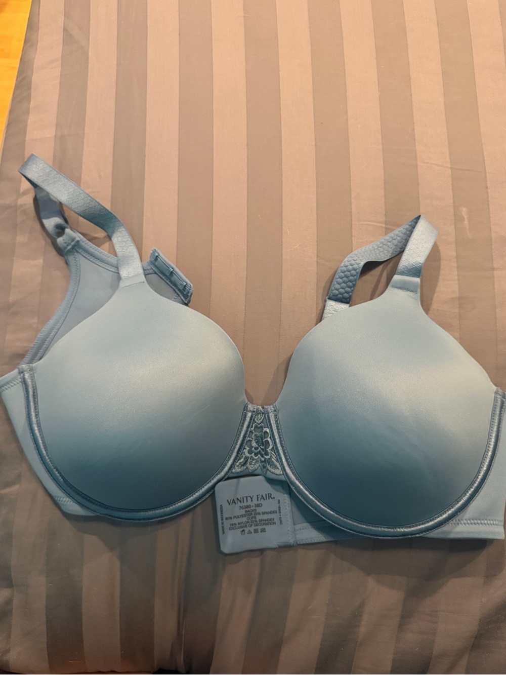 Vanity Fair Pale Blue Smooth T-Shirt Bra with Underwire